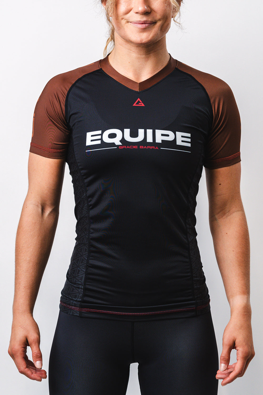 Rashguard Ranqueada M/C Feminina GB Essentials - Marrom